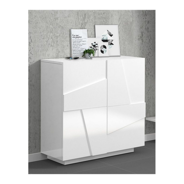 Scarpiera Ping 80 – 2 ante – Bianco Lucido