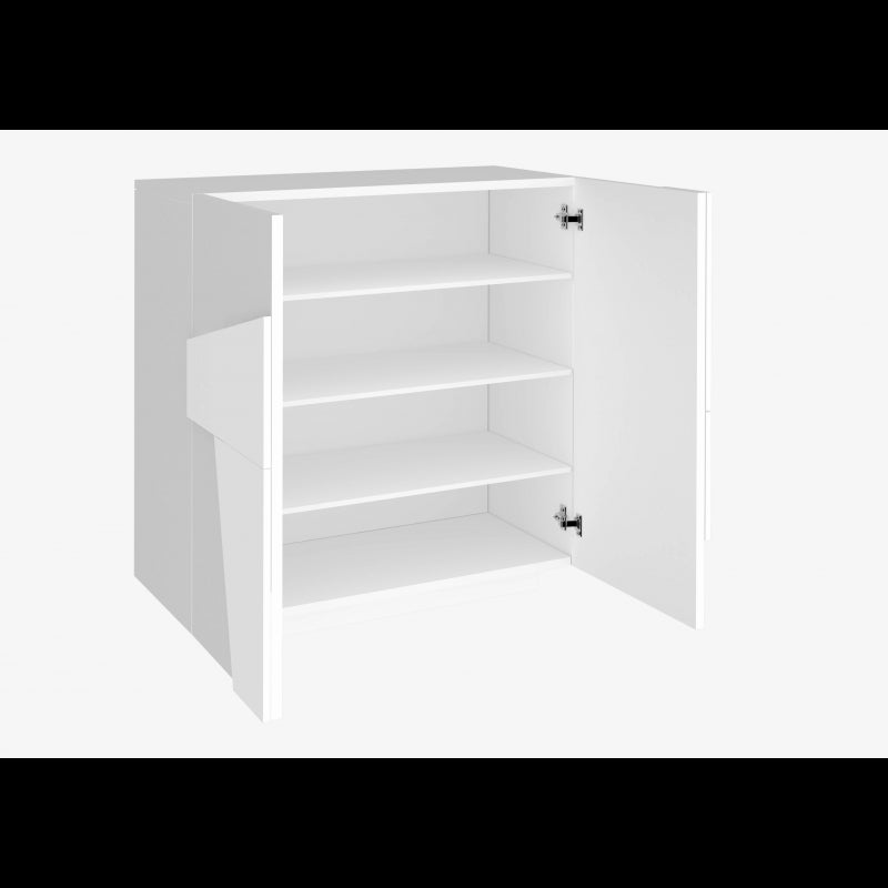 Scarpiera Ping 80 – 2 ante – Bianco Lucido