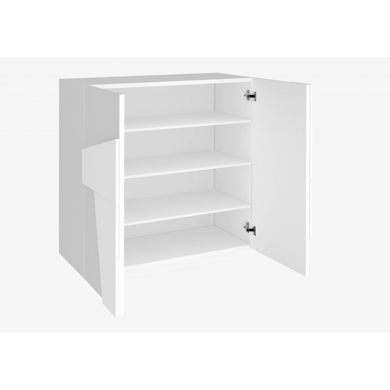 Scarpiera Ping 80 – 2 ante – Bianco Lucido