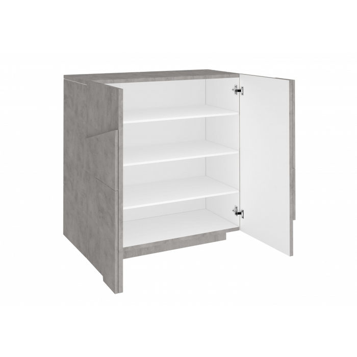 Scarpiera Ping 80 – 2 ante – Cemento Bronx