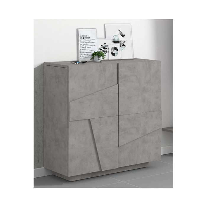 Scarpiera Ping 80 – 2 ante – Cemento Bronx