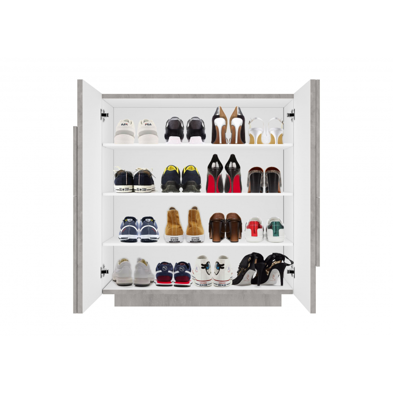 Scarpiera Ping 80 – 2 ante – Cemento Bronx