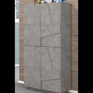 Scarpiera Ping 80 – 4 ante – Cemento Bronx