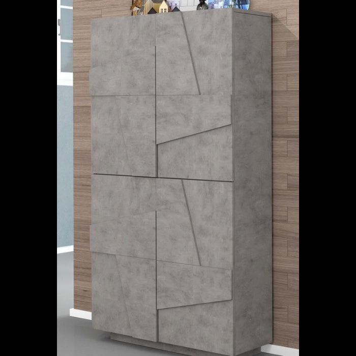 Scarpiera Ping 80 – 4 ante – Cemento Bronx