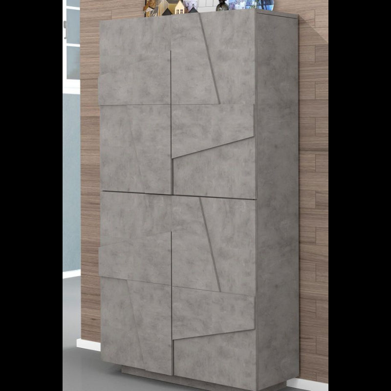 Scarpiera Ping 80 – 4 ante – Cemento Bronx