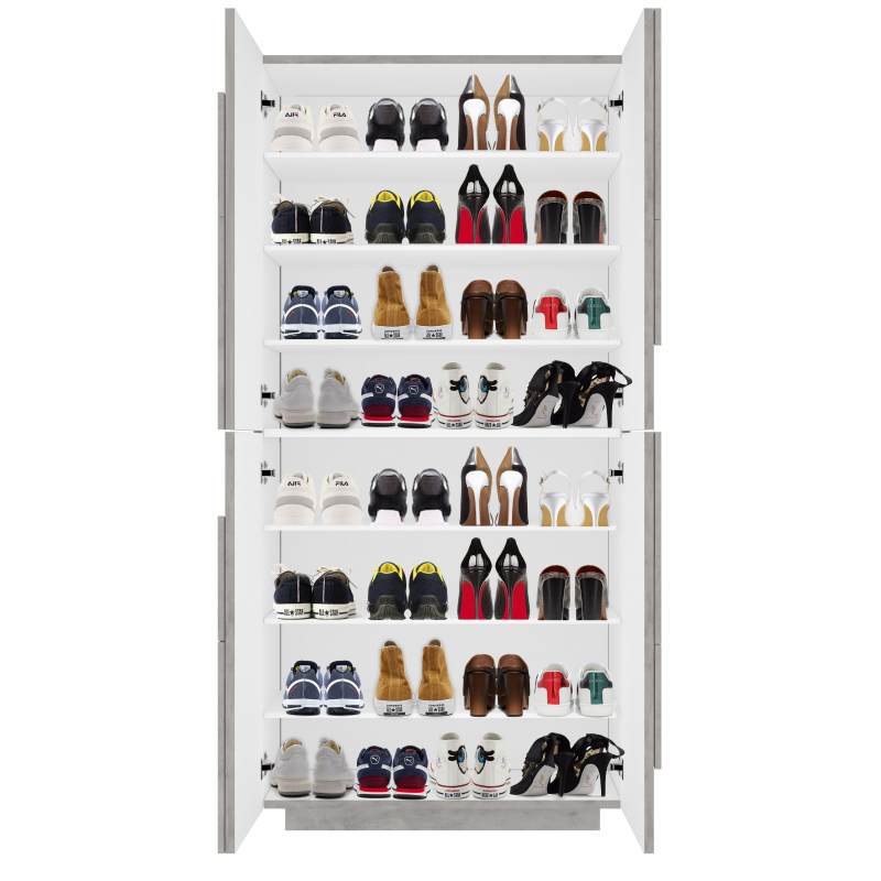 Scarpiera Ping 80 – 4 ante – Cemento Bronx