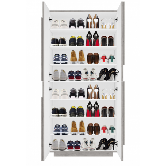 Scarpiera Ping 80 – 4 ante – Cemento Bronx