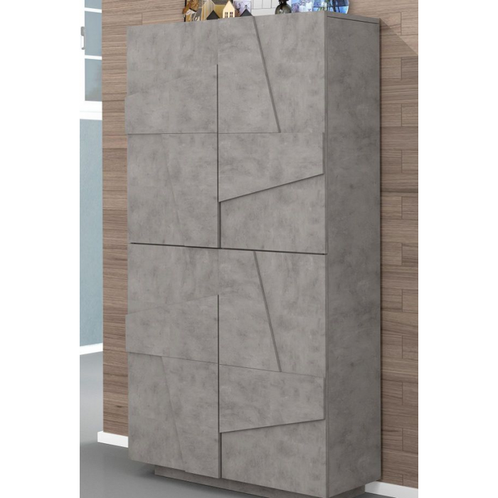 Scarpiera Ping 80 – 4 ante – Cemento Bronx