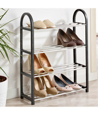 Scarpiera Salvaspazio A 4 Ripiani Fino A 15 Paia Di Scarpe Armadio Portascarpe         