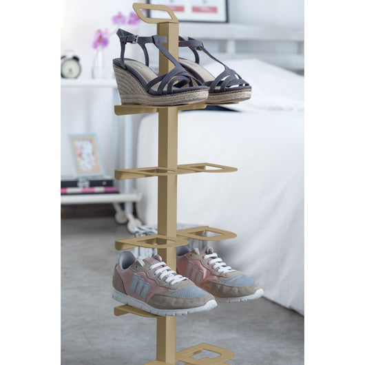 Scarpiera salvaspazio TIDY – portascarpe verticale slim in metallo 20 cm per 5 paia, mobile per scarpe ingresso e corridoio