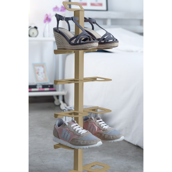 Scarpiera salvaspazio TIDY – portascarpe verticale slim in metallo 20 cm per 5 paia, mobile per scarpe ingresso e corridoio