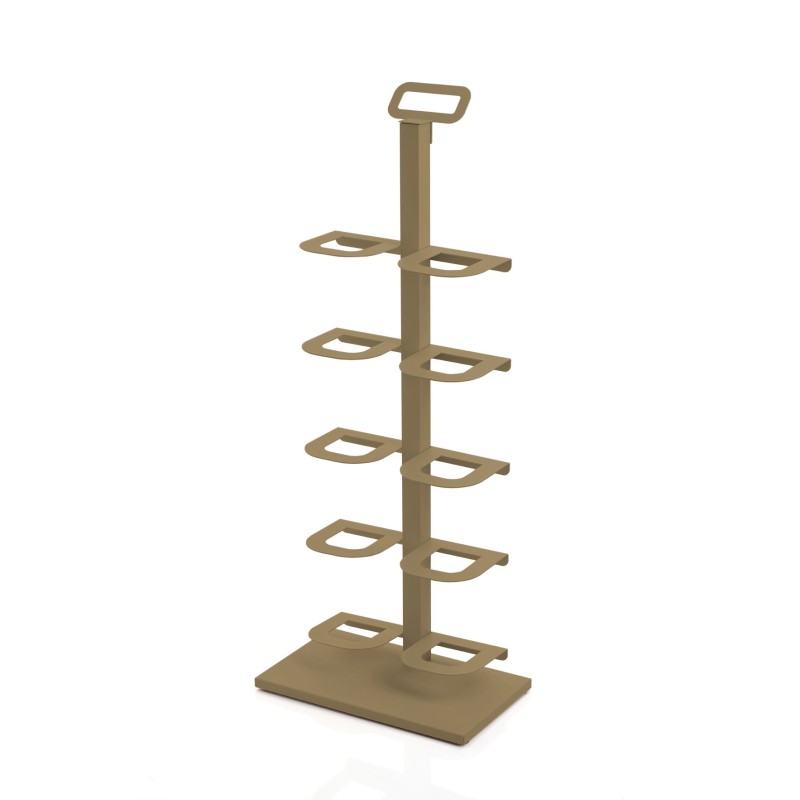Scarpiera salvaspazio TIDY – portascarpe verticale slim in metallo 20 cm per 5 paia, mobile per scarpe ingresso e corridoio