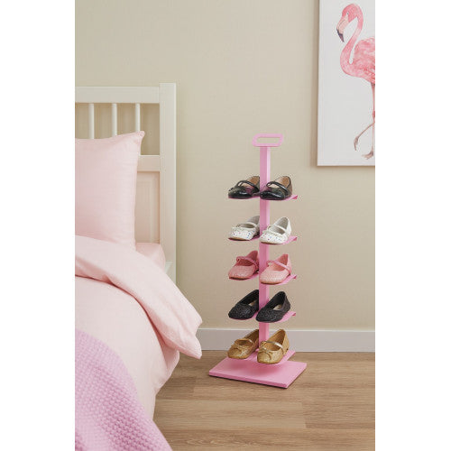 Scarpiera salvaspazio TIDY – portascarpe verticale slim in metallo 20 cm per 5 paia, mobile per scarpe ingresso e corridoio