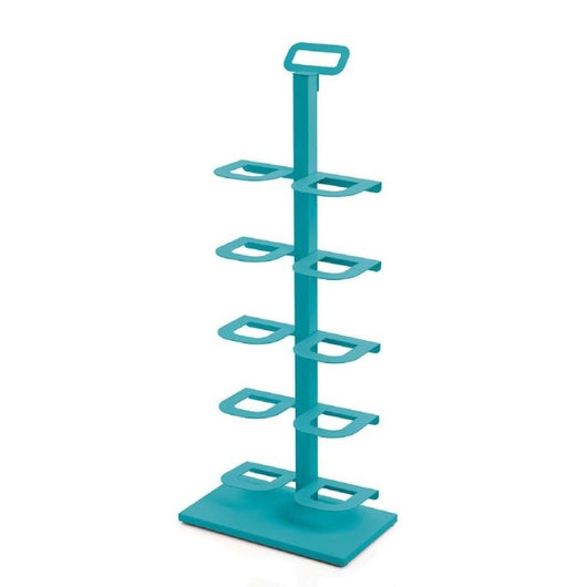 Scarpiera salvaspazio TIDY – portascarpe verticale slim in metallo 20 cm per 5 paia, mobile per scarpe ingresso e corridoio
