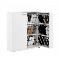 Scarpiera Satos02A bianca 2 ante e 8 ripiani