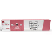 Scarpiera Scaffale 4 Ripiani In Metallo Nero 65,5x29,5x72 Cm