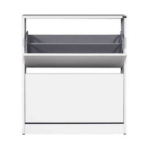 Scarpiera shc520 a due ante a ribalta bianco