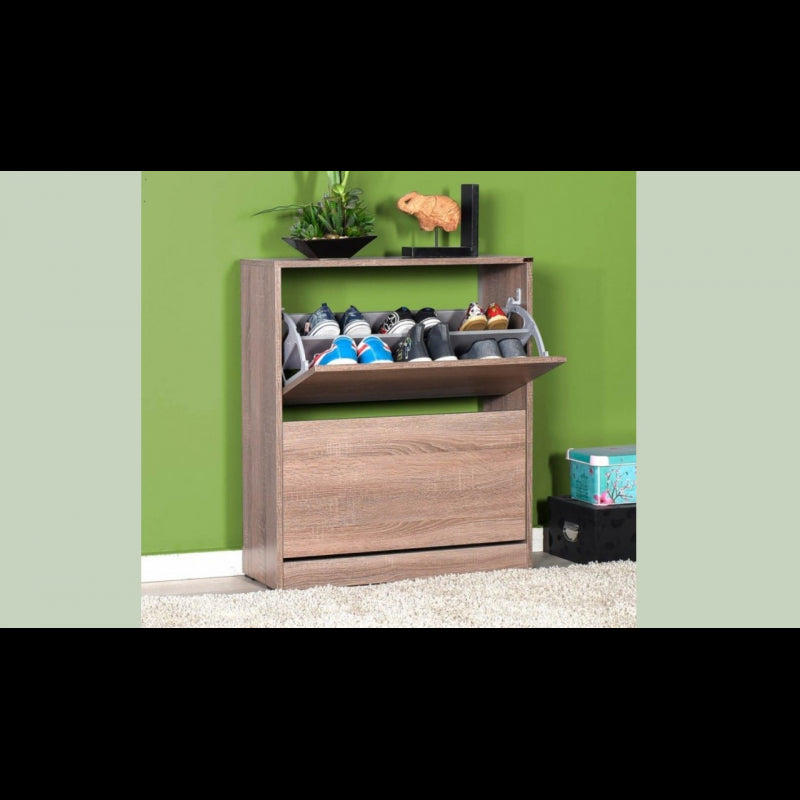 Scarpiera shc520 a due ante a ribalta rovere