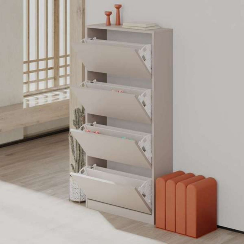 Scarpiera SHC540MOCHA quattro ante a ribalta light mocha