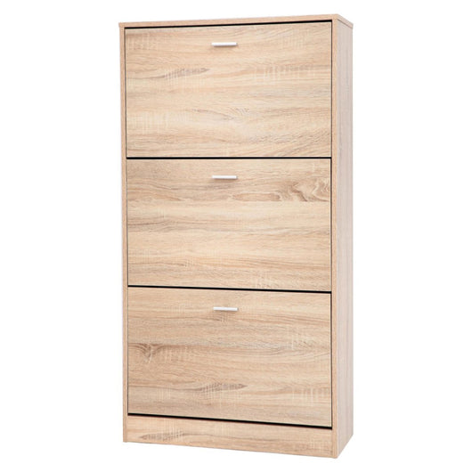 Scarpiera Slim 3 Ante 60x17x118 Colore Quercia