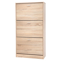 Scarpiera Slim 3 Ante 60x17x118 Colore Quercia