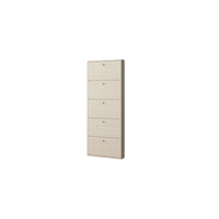 Scarpiera Slim 5 ante 85×38×22 cm finitura olmo con tasche lavabili – CTF