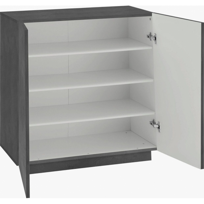 Scarpiera Vega – 2 Ante – 80x86x38 - Ardesia