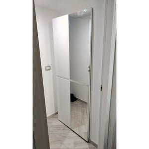 Scarpiera XXL a 4 ante e 2 specchi MISTER Made in Italy cm 80x35x200h