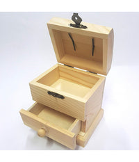Scatola Baule Legno Cassetto  64889 Portagioie 11x10.5x8cm Cassettiera         