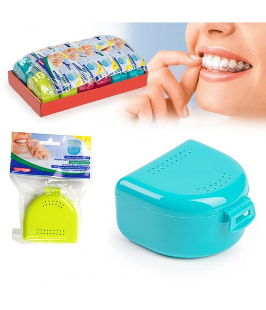 Scatola Box Contenitore Custodia Apparecchio Denti Ortodontico Bite Large 12637         