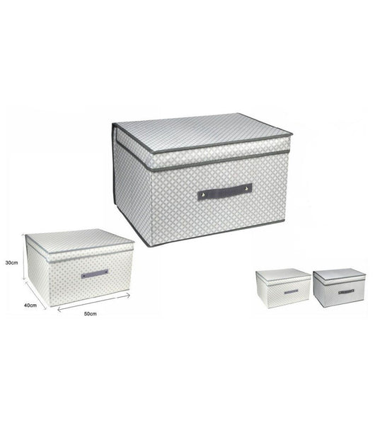 Scatola Box Salvaspazio Portatutto Contenitore Armadi Organizer 50x40x30cm 53028         
