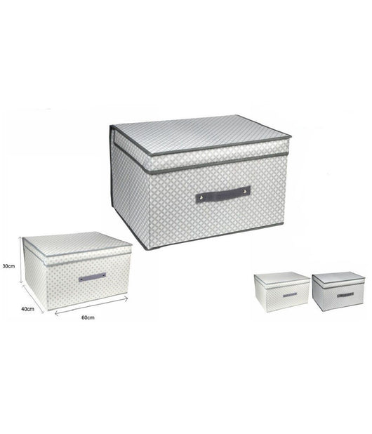 Trade Shop - Scatola Box Salvaspazio Portatutto Contenitore Armadi Organizer 60x40x30cm 53029 -