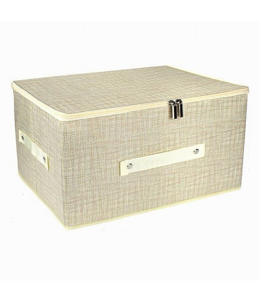 Scatola Box Salvaspazio Portatutto Contenitore Organizer Cerniera 51x40x24cm 79417         