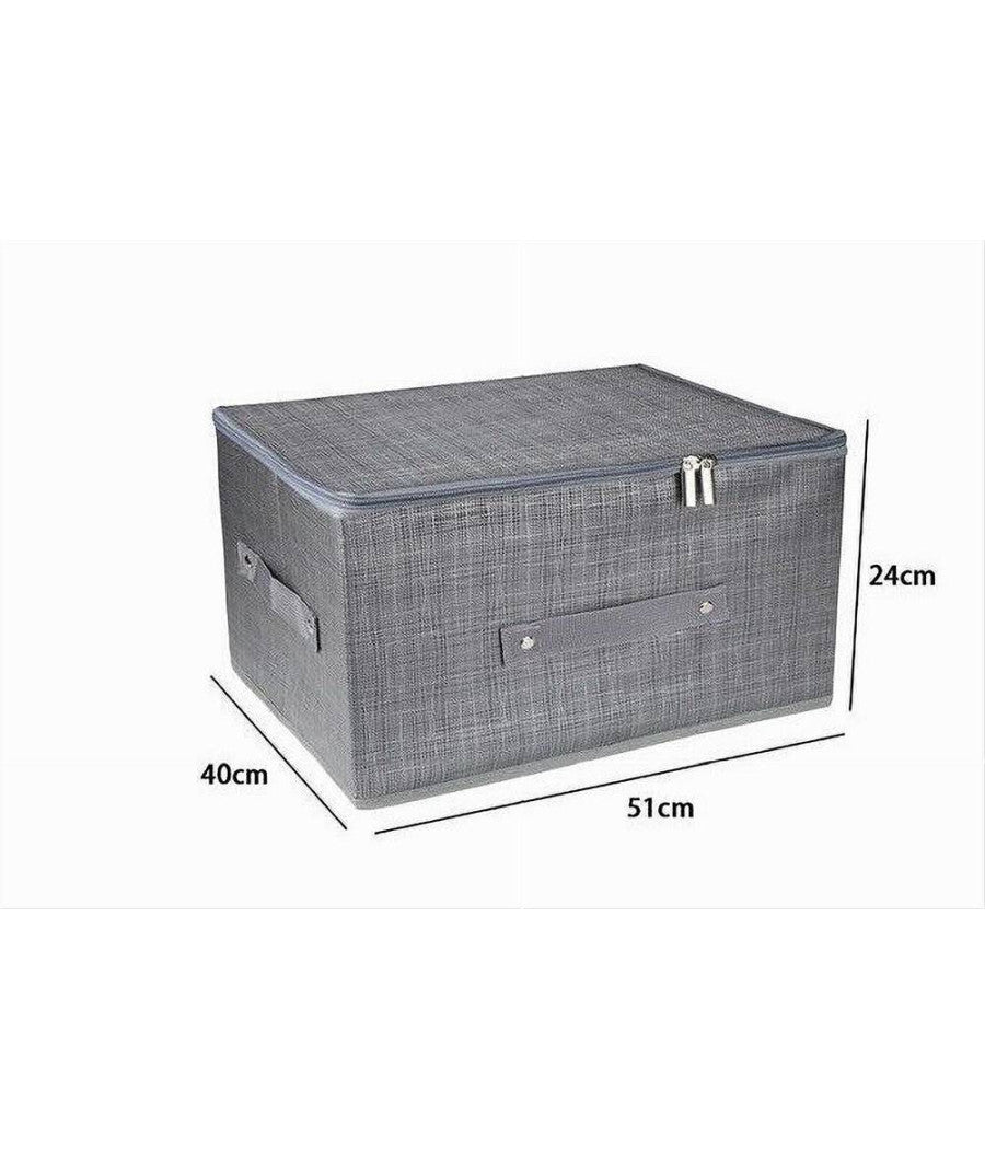 Scatola Box Salvaspazio Portatutto Contenitore Organizer Cerniera 51x40x24cm 79417         