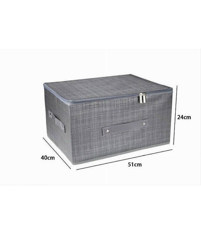 Scatola Box Salvaspazio Portatutto Contenitore Organizer Cerniera 51x40x24cm 79417         