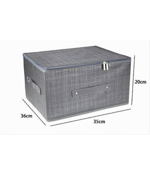 Scatola Box Salvaspazio Portatutto Contenitore Organizer Cerniera 79415 35x26x20cm         