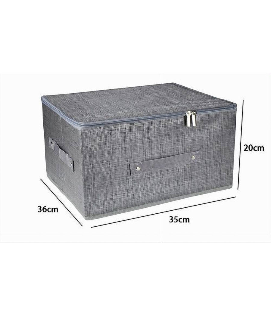 Scatola Box Salvaspazio Portatutto Contenitore Organizer Cerniera 79415 35x26x20cm         