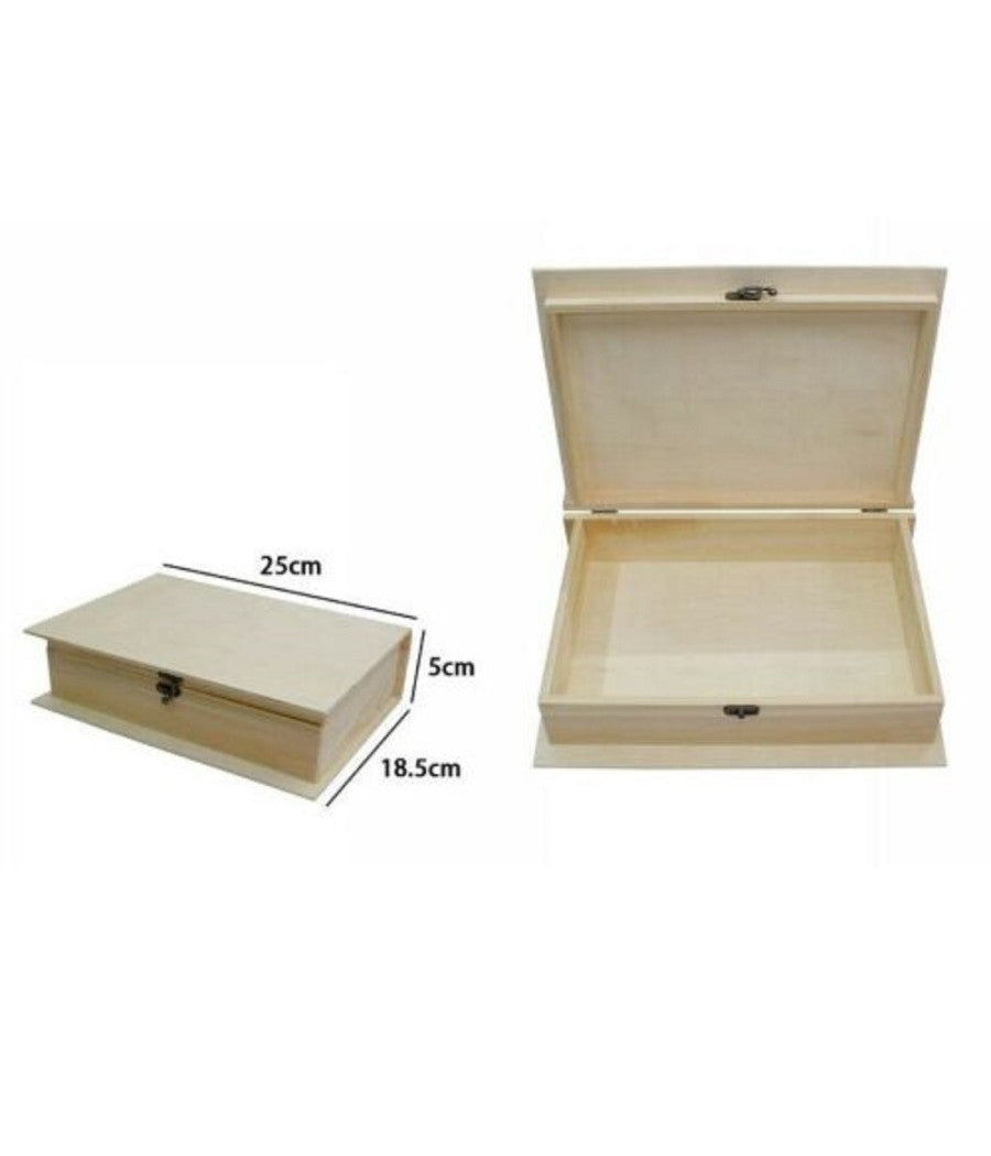Scatola Contenitore Box Astuccio In Legno Decoupage Portagioie Cofanetto 53464a         