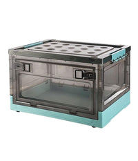 Scatola Contenitore Di Stoccaggio Pieghevole Salvaspazio Con Ruote 40x28x24 Cm         