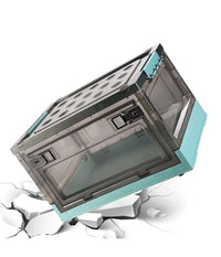 Scatola Contenitore Di Stoccaggio Pieghevole Salvaspazio Con Ruote 40x28x24 Cm         