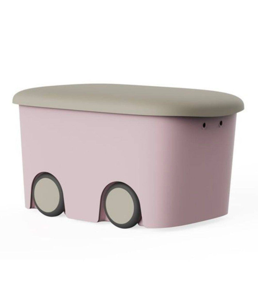 Scatola Contenitore Multiuso In Plastica Per Bambini Colore Rosa Capacità  45l         