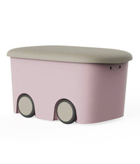 Scatola Contenitore Multiuso In Plastica Per Bambini Colore Rosa Capacità  45l         