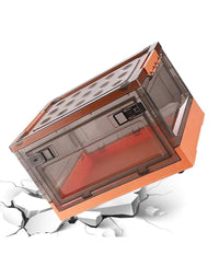 Scatola Contenitore Stoccaggio Pieghevole Salvaspazio Con Ruote 51 X 34 X 24 Cm         