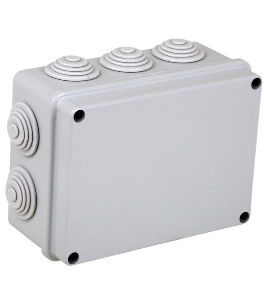 Scatola Derivazione Cavi 19x14x7cm 10 Passacavi Jk625 Elettrocanali Esterna Ip44         