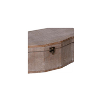 Scatola legno 1-2 marrone rettangolare cm 36x20,5h14,5