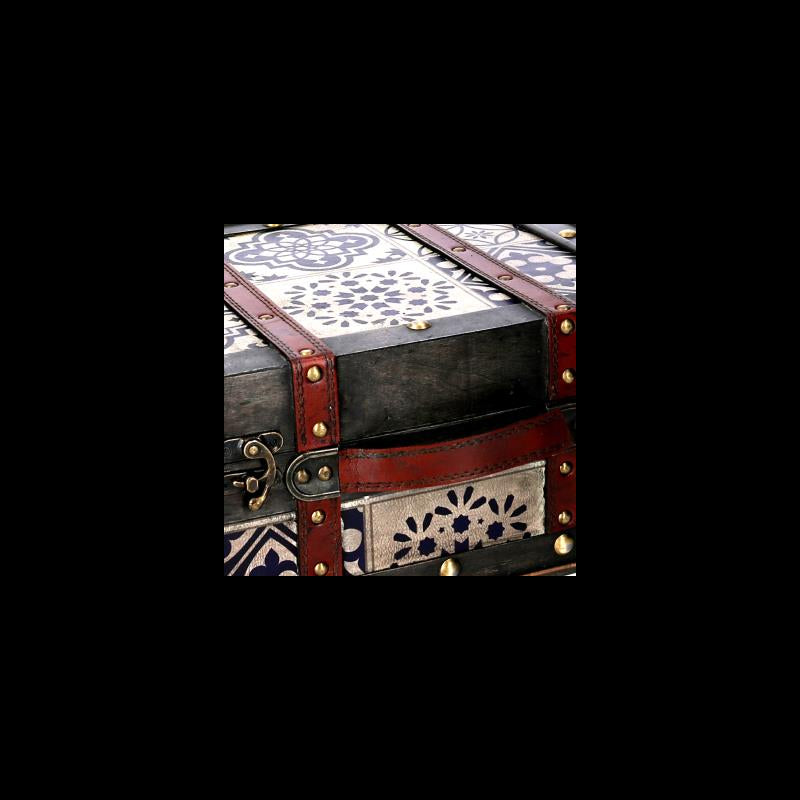 Scatola legno 1-2 marrone rettangolare cm 36x29h17