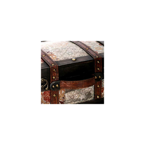 Scatola legno 1-2 nero rettangolare cm 36x29h18