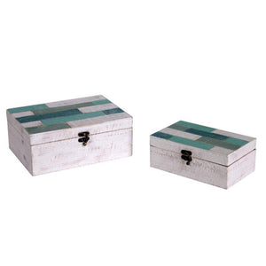 Scatola legno mare 1-2 rettangolare cm 26x18h10,5