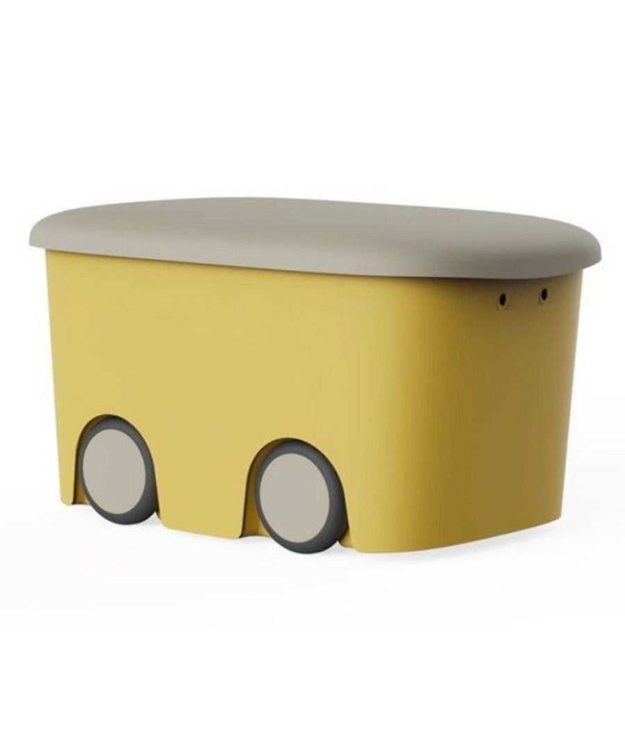 Scatola Multiuso In Plastica Per Bambini Colore Giallo Capacità  45l Multibox         