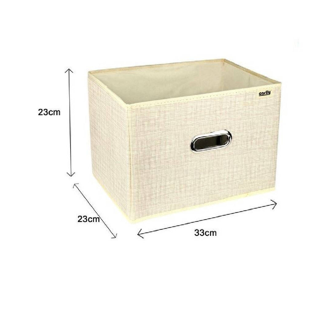 Trade Shop - Scatola Porta Documenti Di Archiviazione Ufficio Box Portatutto 33x23x23cm 69687 -